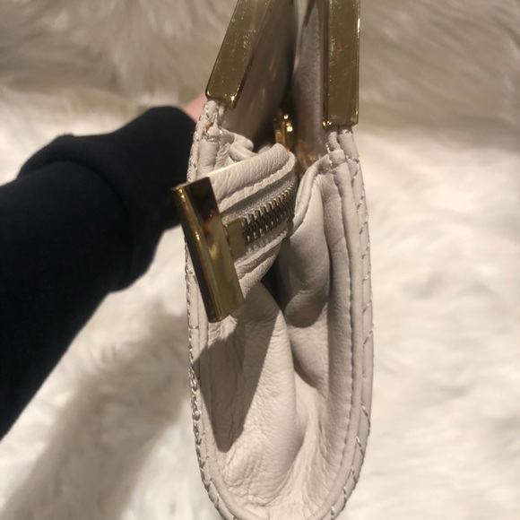 Bcbg Cream leather clutch - Picture 4 of 6